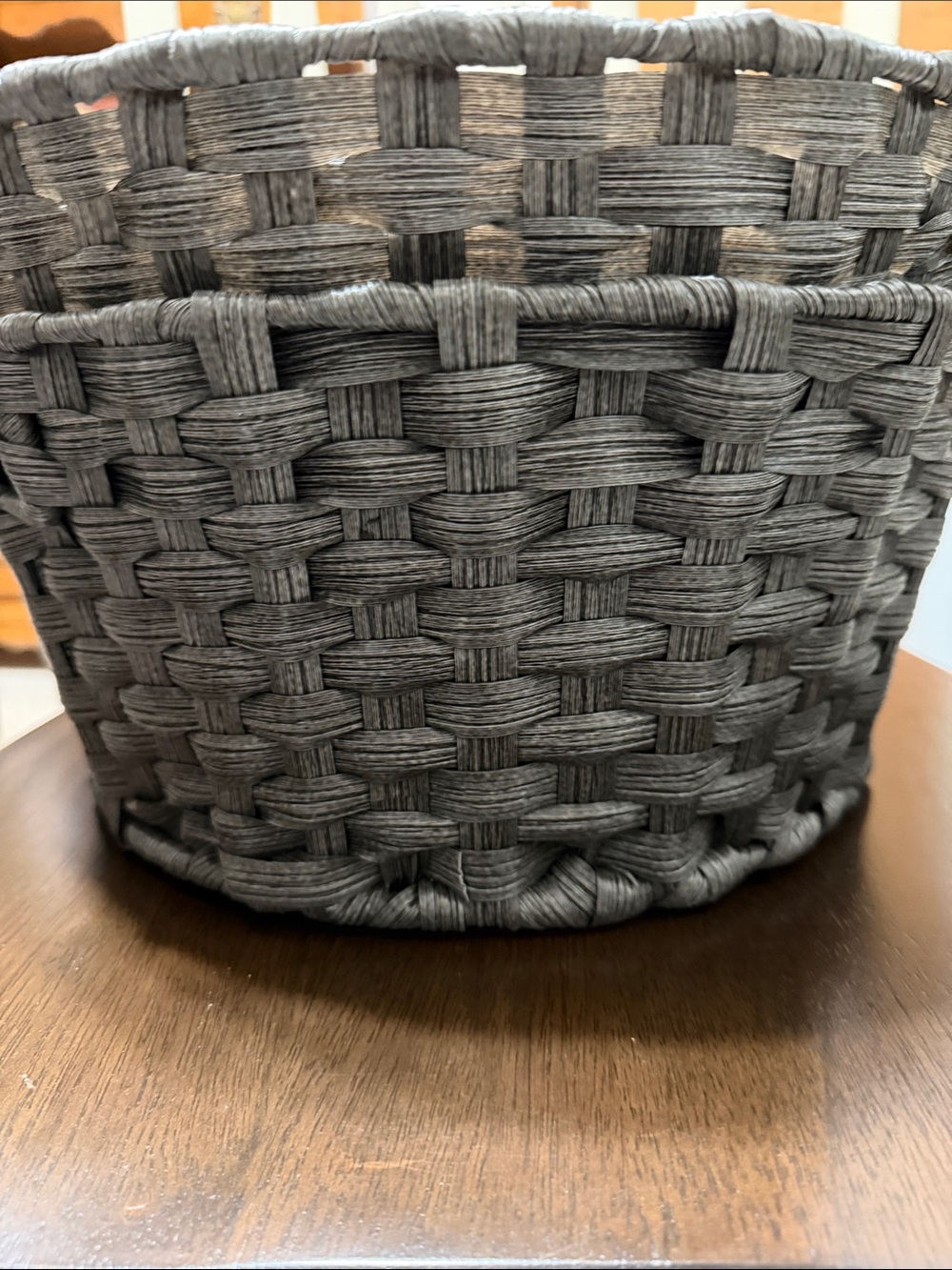 Elements Set Of Two Round Storage Baskets - Picture 8 of 9